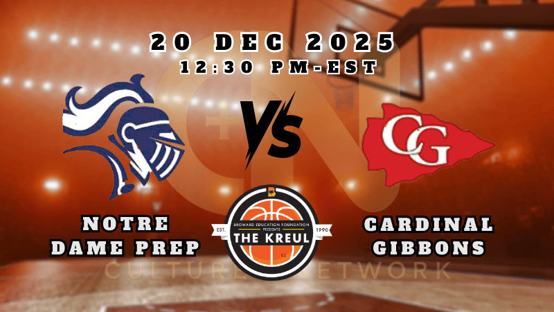 THE KREUL | BOYS | NOTRE DAME PREP vs CARDINAL GIBBONS